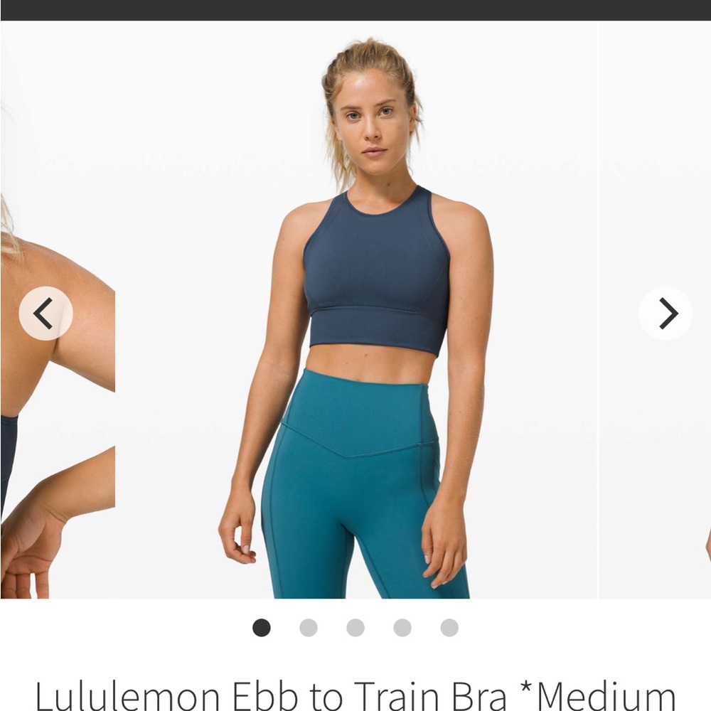 Lululemon Ebb to Train Bra *Medium Support, C/D Cup
Iron Blue
